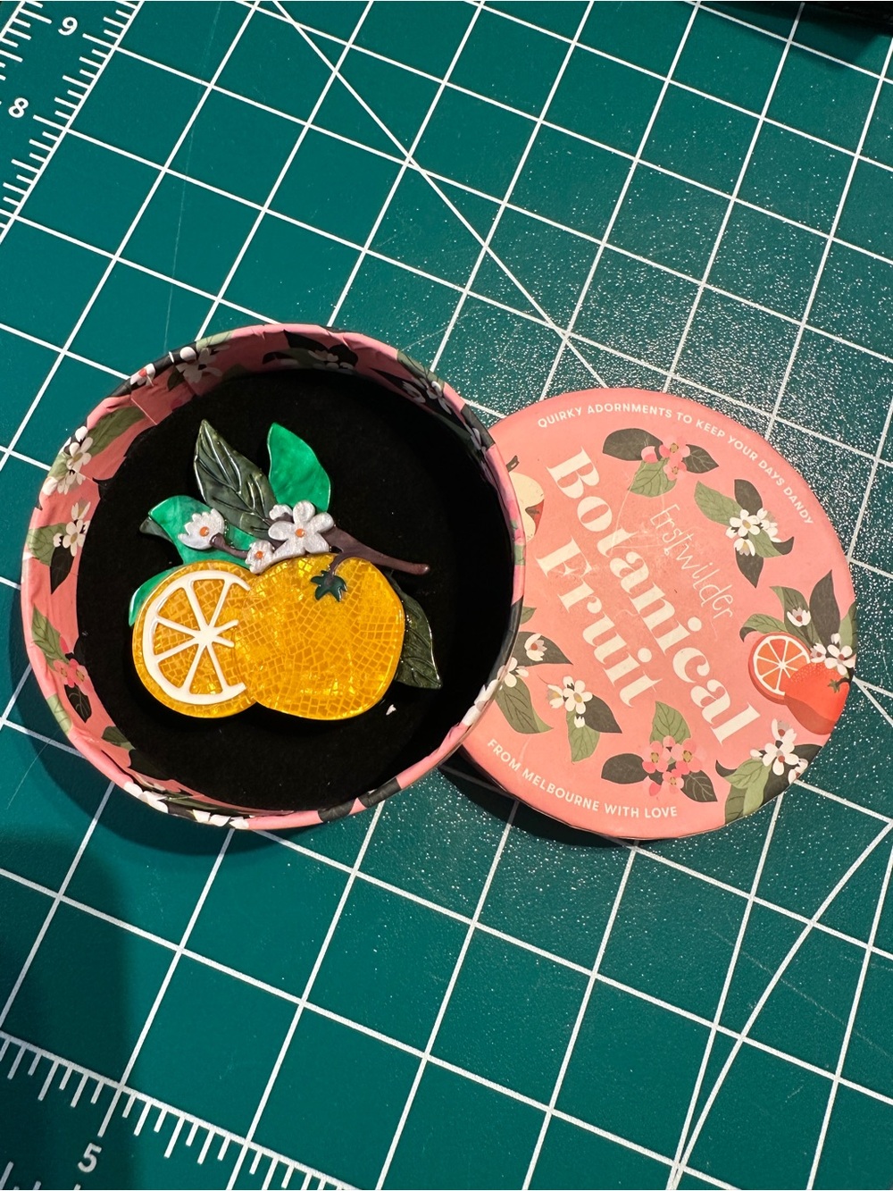 Erstwilder Orange Crush Brooch 2023 Collection